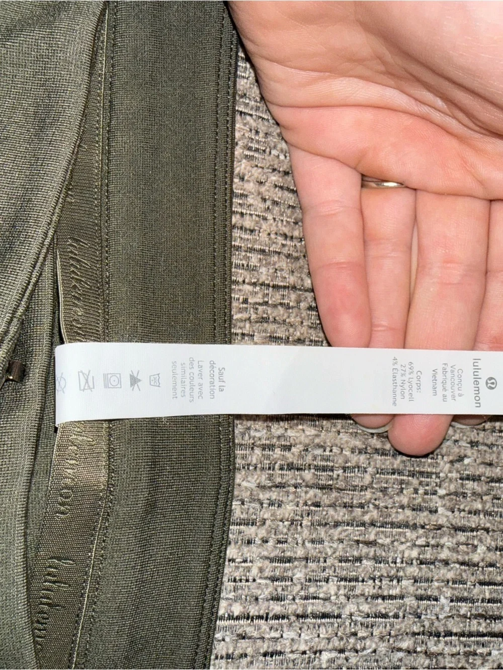 Lululemon Olive Green “On The Move” pant Size 10